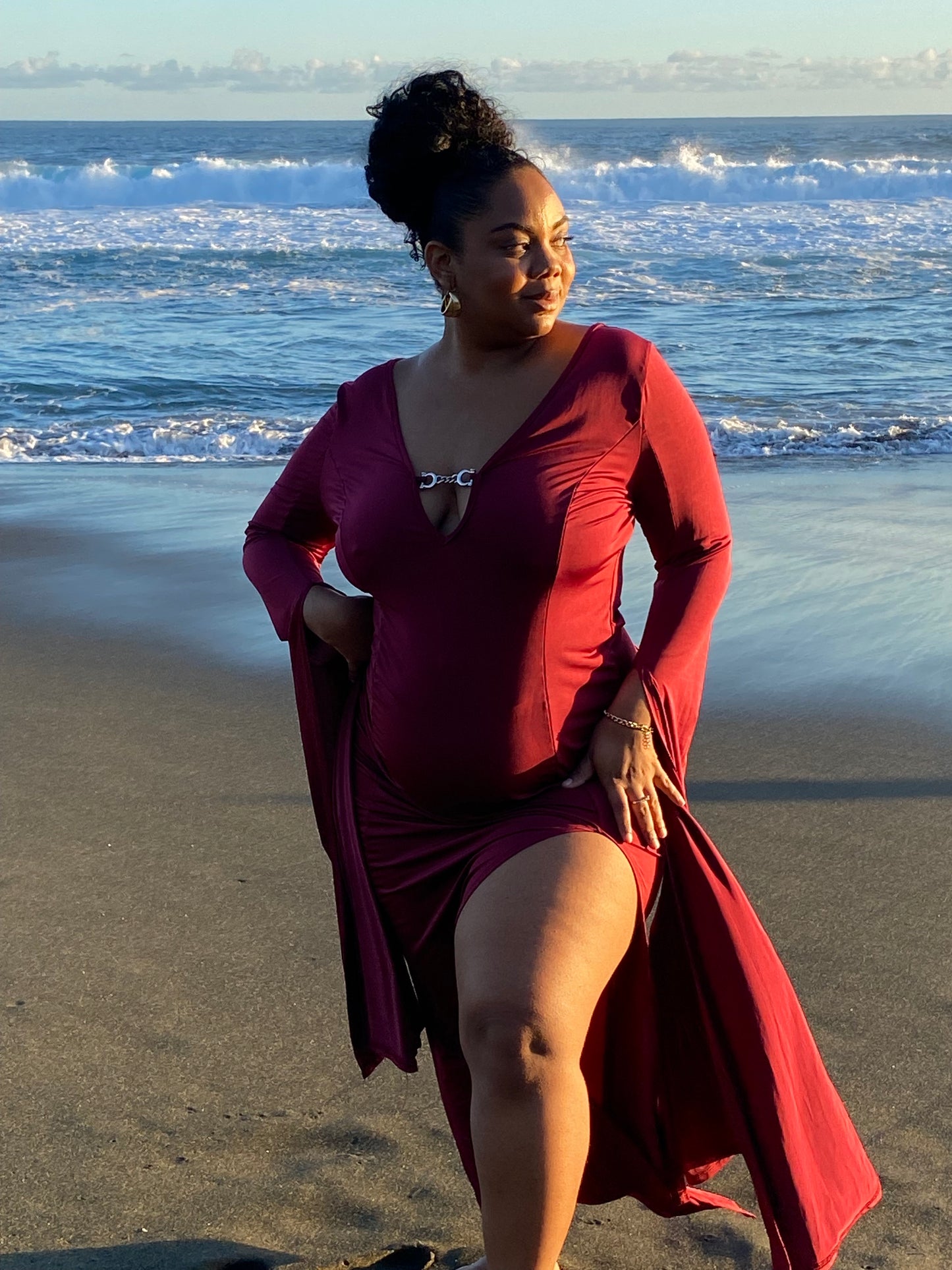 Robe bordeaux MIRA