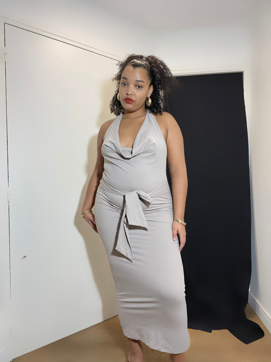 Robes beige décolleté - MIA