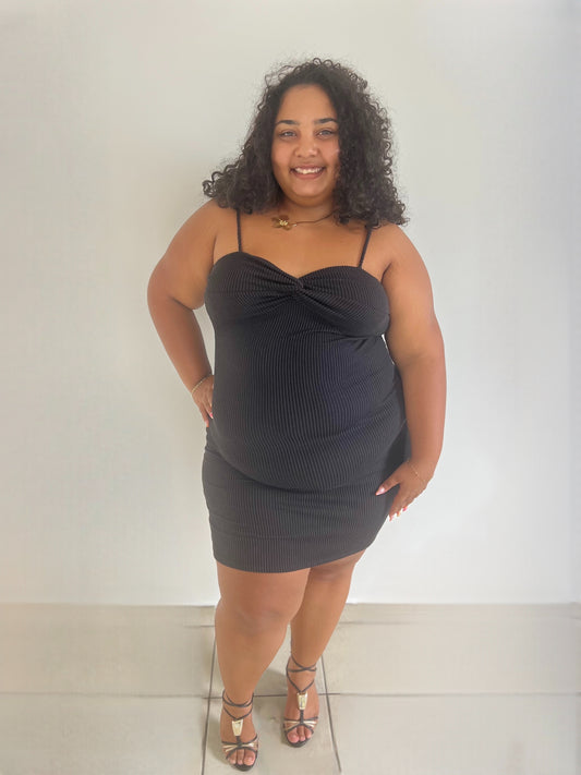 Robe moulante noire - Simply