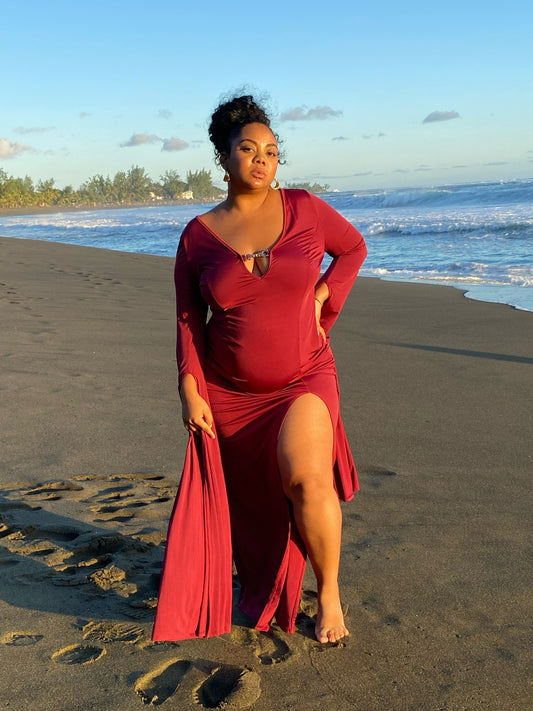 Robe bordeaux MIRA